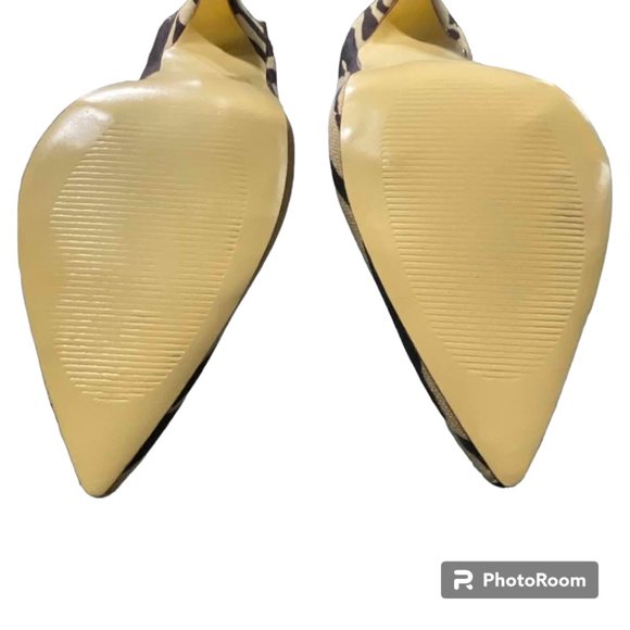 Boston Proper Zebra Print Fabric Upper Pumps Shoes - size 9.5 - Picture 12 of 16